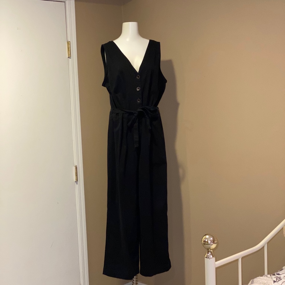 Black Button Jumpsuit